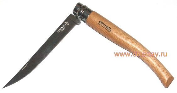 Нож филейный складной Opinel (ОПИНЕЛЬ) Beechwood slim knife 12VRI 518 (Effile 12 Hetre) с длиной лезвия 12 см